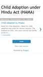Mobile Screenshot of childadoptionbyhindus.blogspot.com