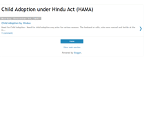 Tablet Screenshot of childadoptionbyhindus.blogspot.com