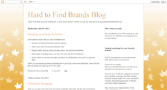 Desktop Screenshot of hardtofindbrands.blogspot.com