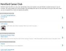 Tablet Screenshot of herefordcanoeclub.blogspot.com