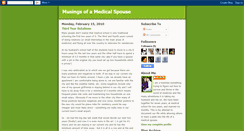 Desktop Screenshot of musingsofamedicalspouse.blogspot.com