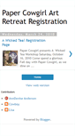 Mobile Screenshot of papercowgirlregistration.blogspot.com