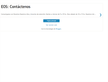 Tablet Screenshot of eosestetica-contactenos.blogspot.com