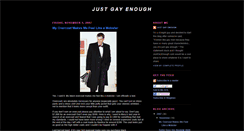 Desktop Screenshot of justgayenough.blogspot.com