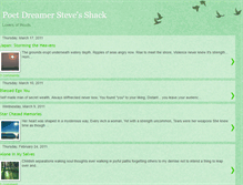 Tablet Screenshot of poetdreamerstevesshack.blogspot.com