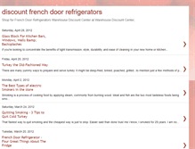 Tablet Screenshot of discountfrenchdoorrefrigerators.blogspot.com