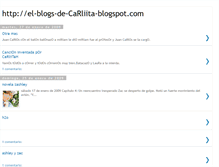 Tablet Screenshot of el-blogs-de-carliita.blogspot.com