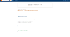 Desktop Screenshot of chiropractorportals.blogspot.com