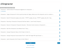 Tablet Screenshot of chiropractorportals.blogspot.com