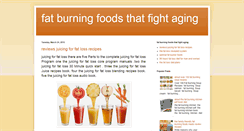 Desktop Screenshot of fatburningfoodsthatfightaging.blogspot.com