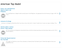 Tablet Screenshot of american-top-model.blogspot.com