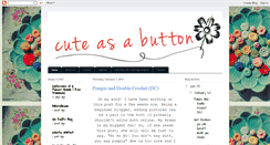 Desktop Screenshot of cuteasabuttoncrochet.blogspot.com