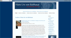 Desktop Screenshot of hansursvonbalthasar.blogspot.com