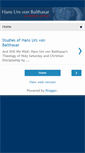 Mobile Screenshot of hansursvonbalthasar.blogspot.com