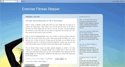 Desktop Screenshot of exercisefitnessstepper.blogspot.com