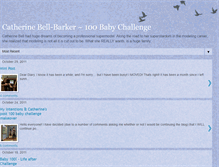 Tablet Screenshot of catherinebell100challenge.blogspot.com