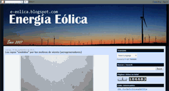 Desktop Screenshot of e-eolica.blogspot.com