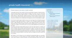 Desktop Screenshot of pri-vatehealthinsurance.blogspot.com