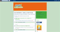 Desktop Screenshot of chauindiferencia-org.blogspot.com