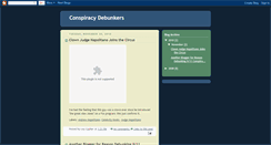 Desktop Screenshot of conspiracydebunkers.blogspot.com