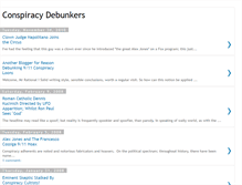 Tablet Screenshot of conspiracydebunkers.blogspot.com