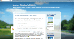 Desktop Screenshot of anchorchildrensministry.blogspot.com