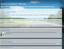 Tablet Screenshot of anchorchildrensministry.blogspot.com