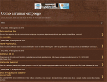 Tablet Screenshot of comoarrumaremprego.blogspot.com