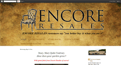 Desktop Screenshot of encoreresalespelham.blogspot.com