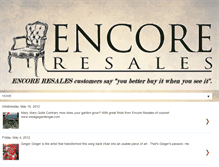 Tablet Screenshot of encoreresalespelham.blogspot.com