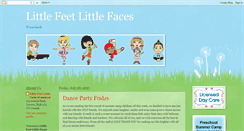 Desktop Screenshot of littlefeetlittlefacespreschool.blogspot.com