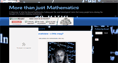 Desktop Screenshot of morethanmath.blogspot.com