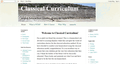 Desktop Screenshot of classicalcurriculum.blogspot.com