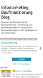 Mobile Screenshot of infomarketingbaufinanzierung.blogspot.com