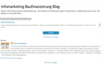 Tablet Screenshot of infomarketingbaufinanzierung.blogspot.com