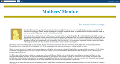 Desktop Screenshot of mothersmentor.blogspot.com