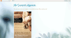 Desktop Screenshot of mysisterskeeper-j.blogspot.com