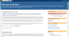 Desktop Screenshot of leastevil.blogspot.com