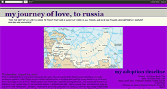 Desktop Screenshot of myjourneyoflovetorussia.blogspot.com