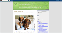 Desktop Screenshot of pet-home-remedies.blogspot.com