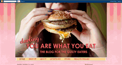 Desktop Screenshot of darlingyouarewhatyoueat.blogspot.com