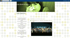 Desktop Screenshot of ladysparrowblog.blogspot.com