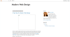 Desktop Screenshot of modern-web-design.blogspot.com