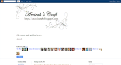Desktop Screenshot of amirahcraft.blogspot.com