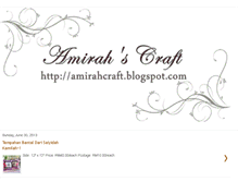 Tablet Screenshot of amirahcraft.blogspot.com