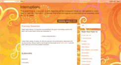 Desktop Screenshot of lifesinterruptions.blogspot.com