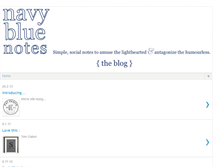 Tablet Screenshot of navybluenotes.blogspot.com