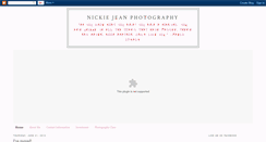 Desktop Screenshot of nickiejeanphotography.blogspot.com