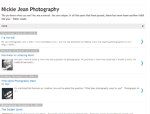 Tablet Screenshot of nickiejeanphotography.blogspot.com