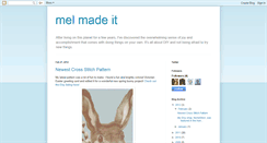 Desktop Screenshot of melmadeit.blogspot.com